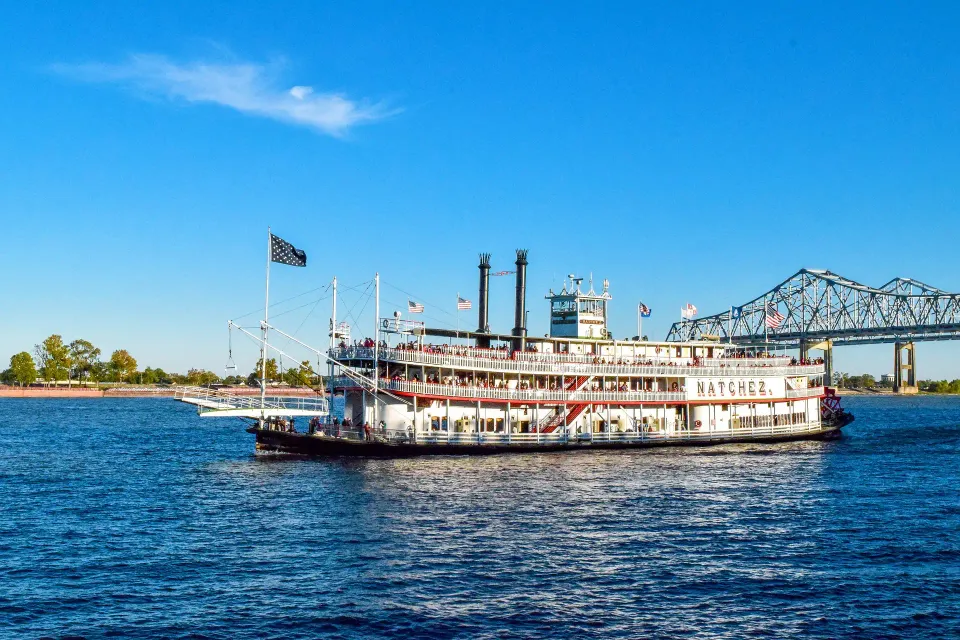Boot auf dem Mississippi bei Natchez