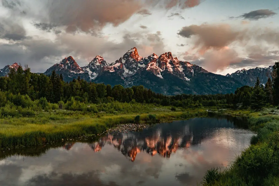 Grand Teton National Park mit Spiegelung