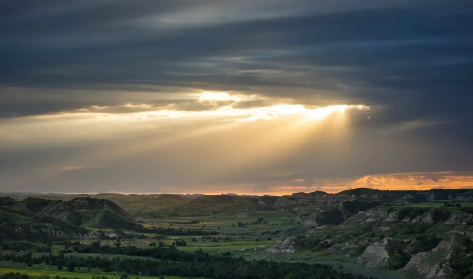 Badlands im Theodore Roosevelt National Park