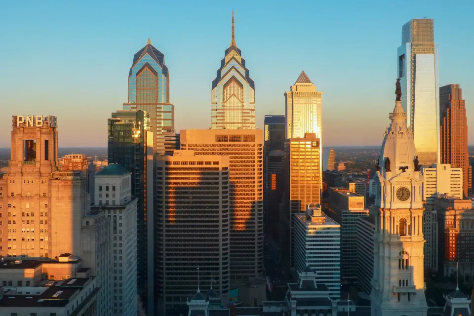 Skyline von Philadelphia in Pennsylvania