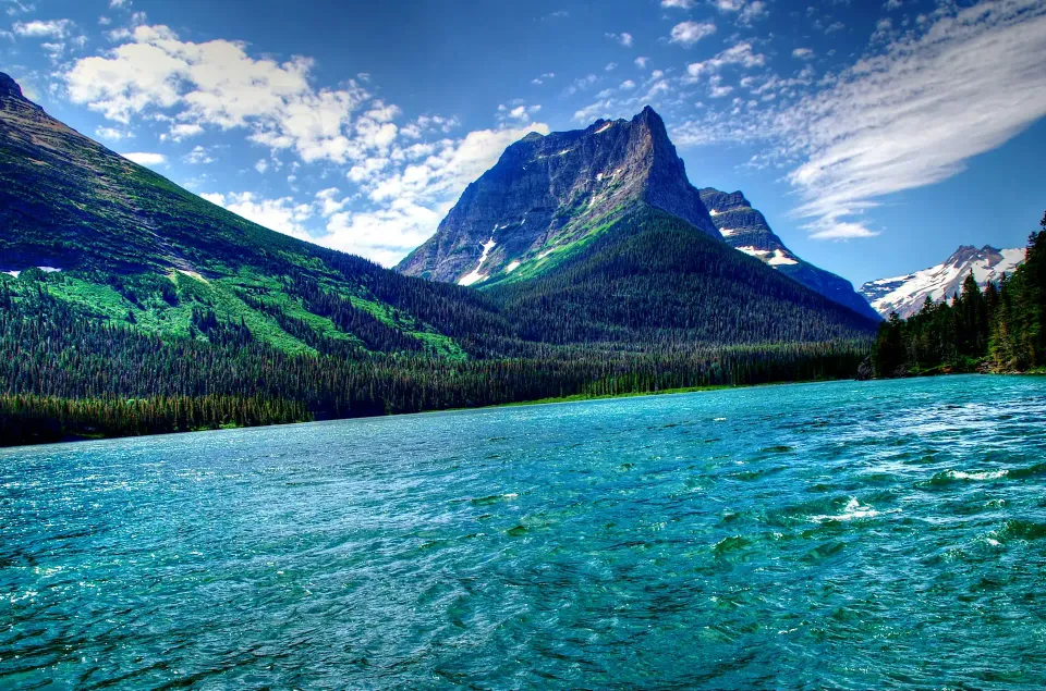 Bergsee im Glacier National Park in Glacier National Park
