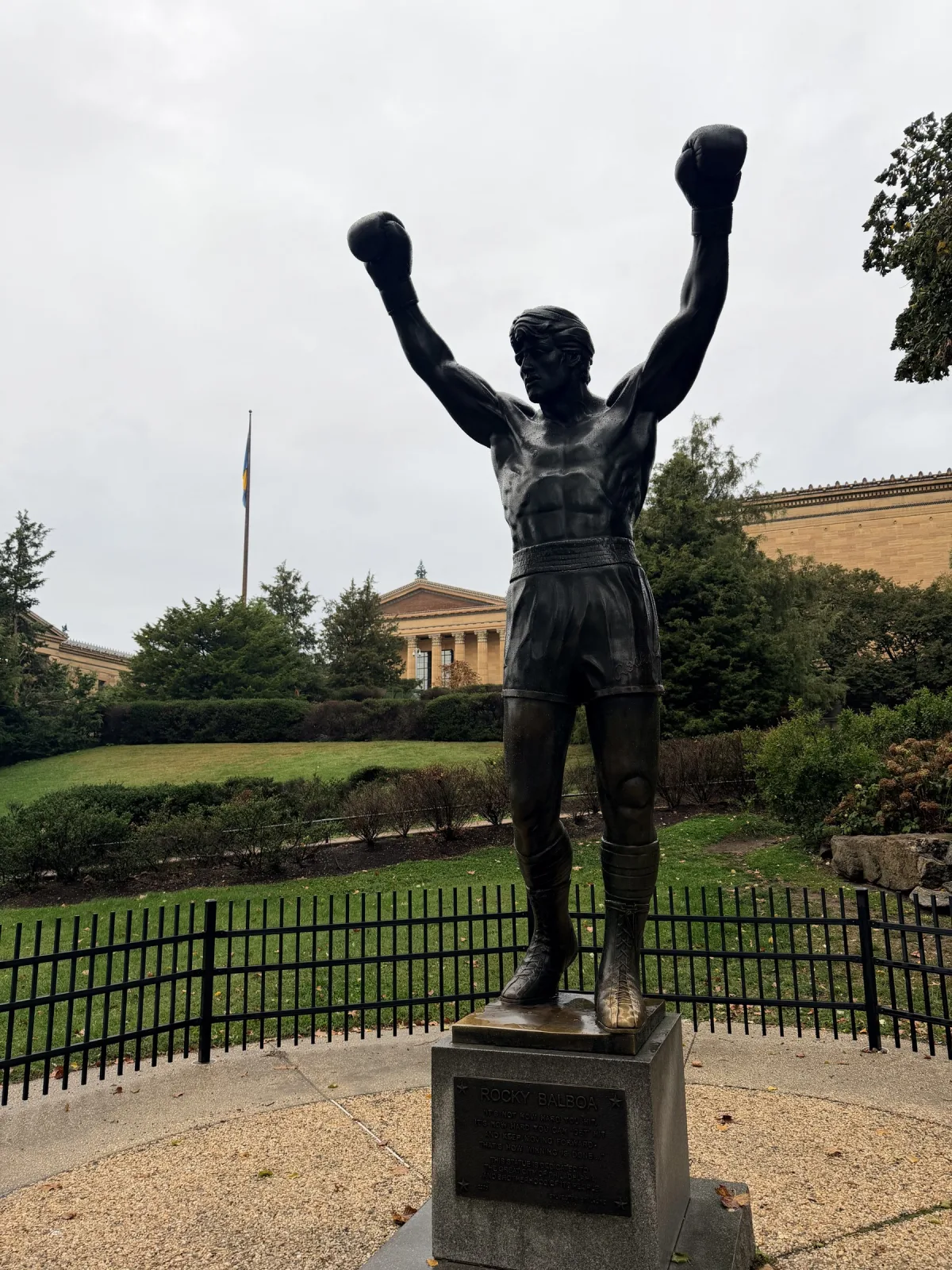 rocky statue