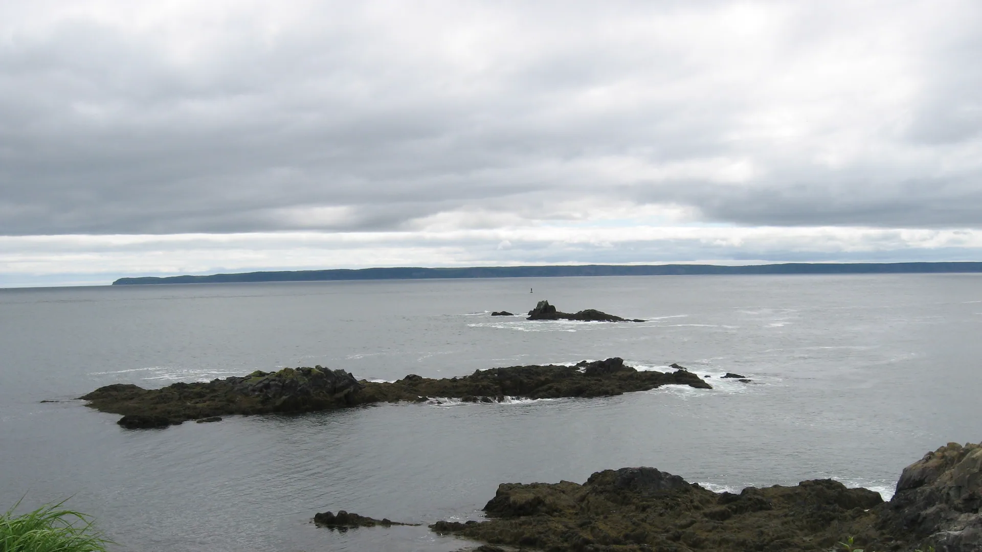 Felsige Küste und vorgelagerte Inseln im Quoddy Head State Park