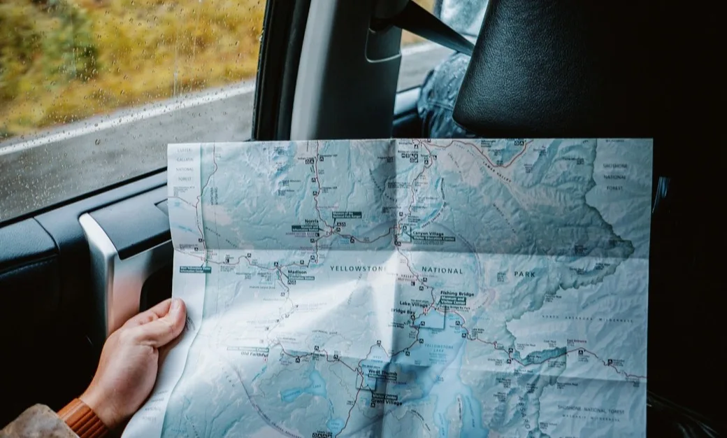 USA-Reiseplanung mit Karte