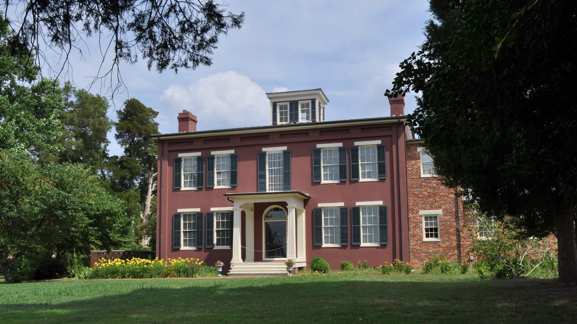 Historisches Herrenhaus in der Kulturlandschaft des Chippokes State Park