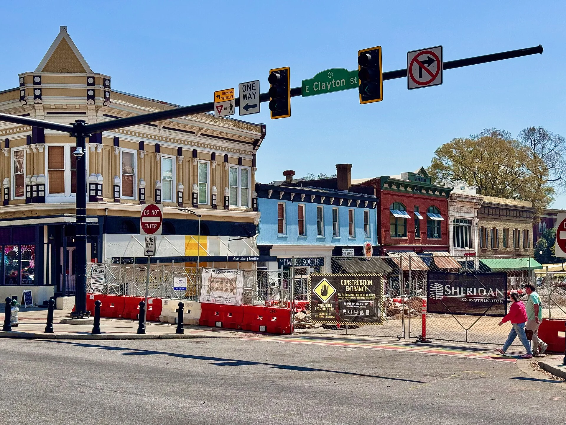 170 College Avenue in downtown Athens, Georgia, is the former office of the band R.E.M.