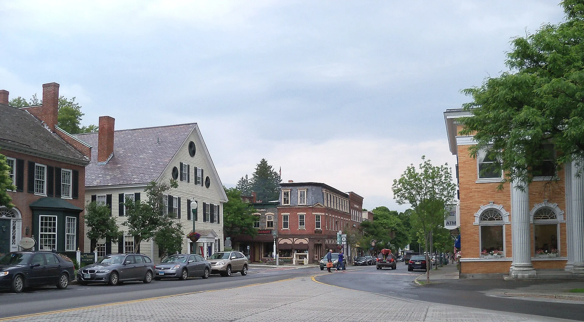 Downtown Woodstock, Vermont, USA.