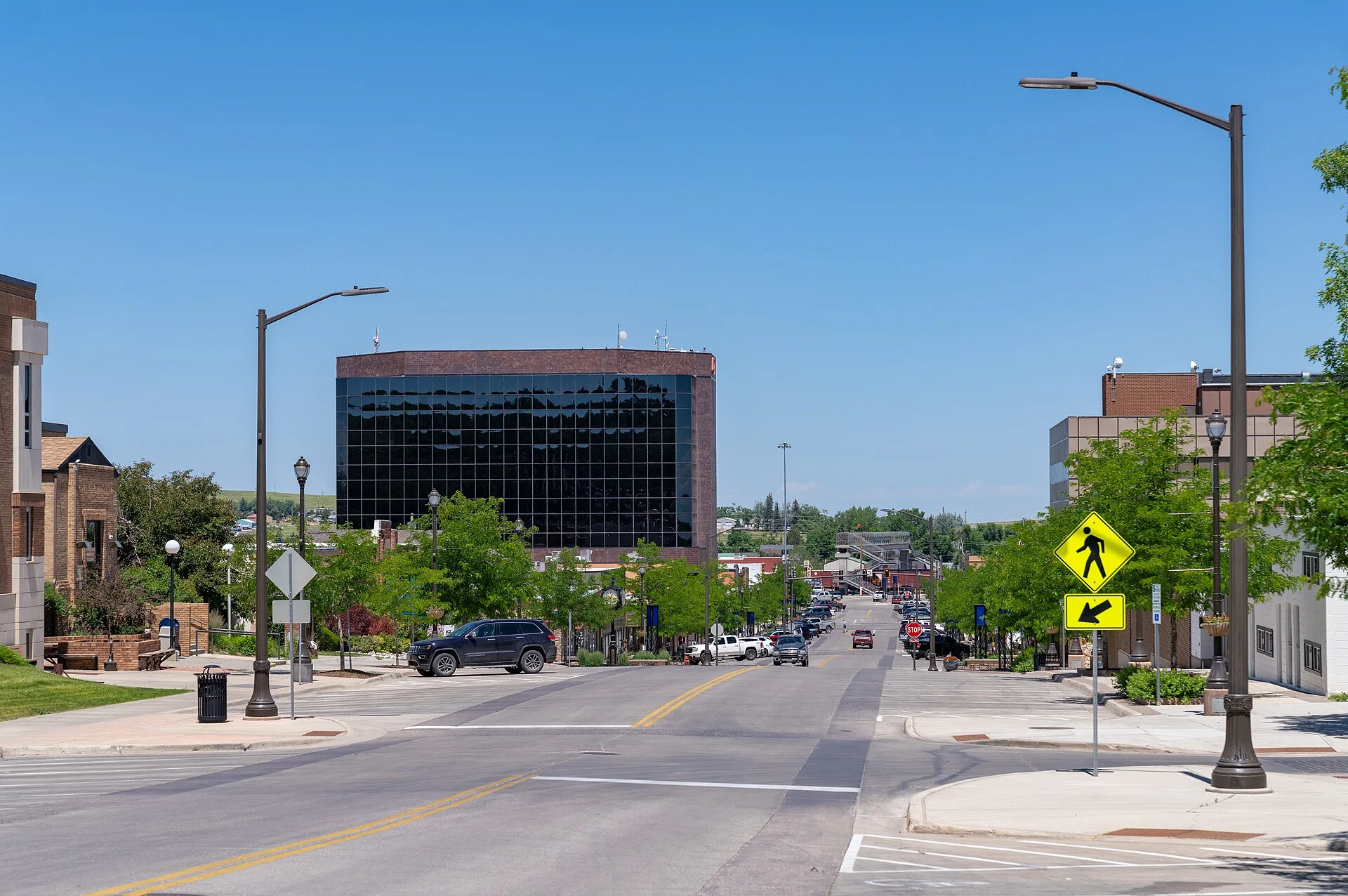 Downtown Gillette, Wyoming, on July 2, 2022.