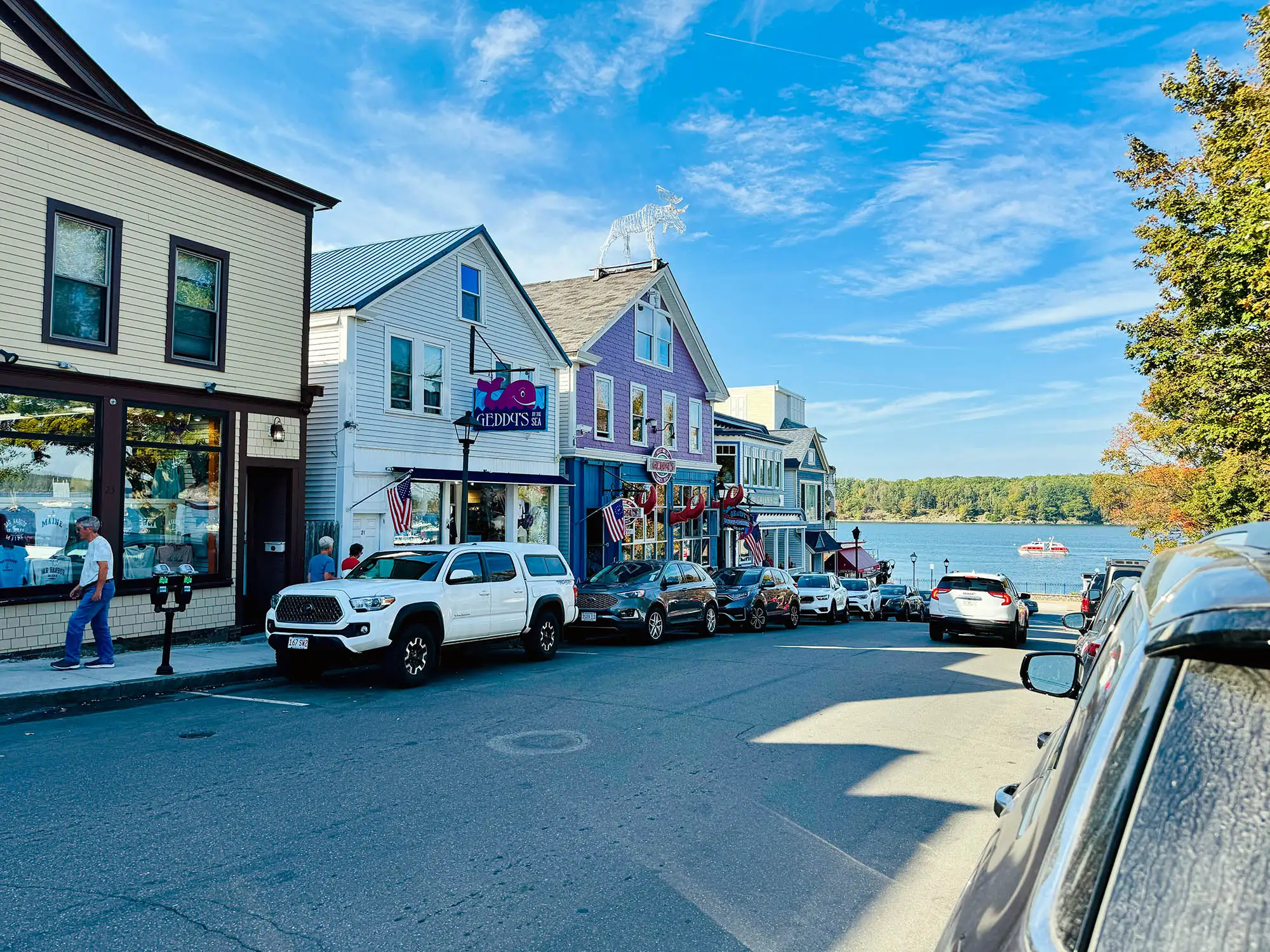 Straße in Downtown Bar Harbor in Bar Harbor