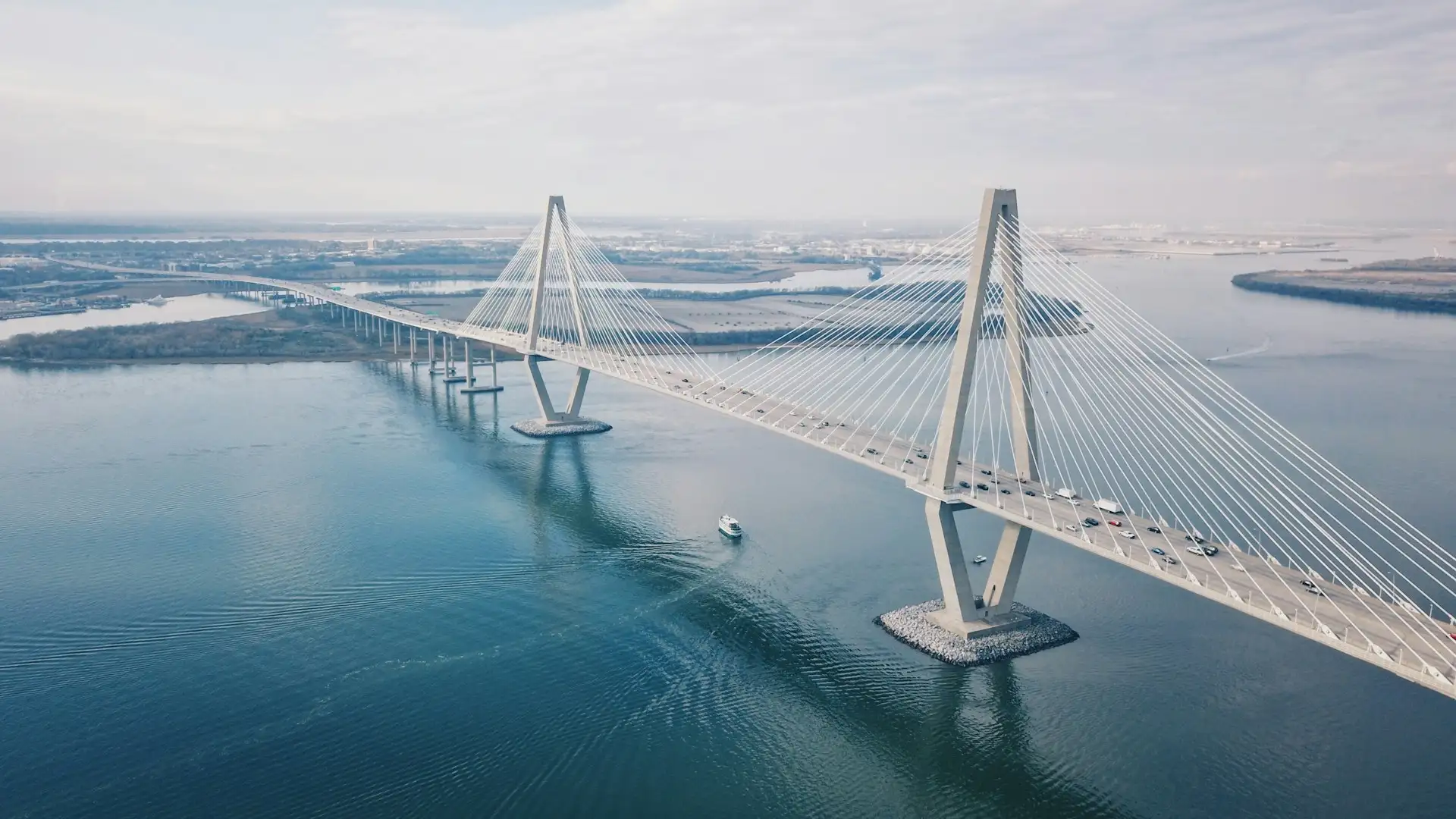 Arthur Ravenel Jr. Bridge bei Charleston in Charleston, South Carolina