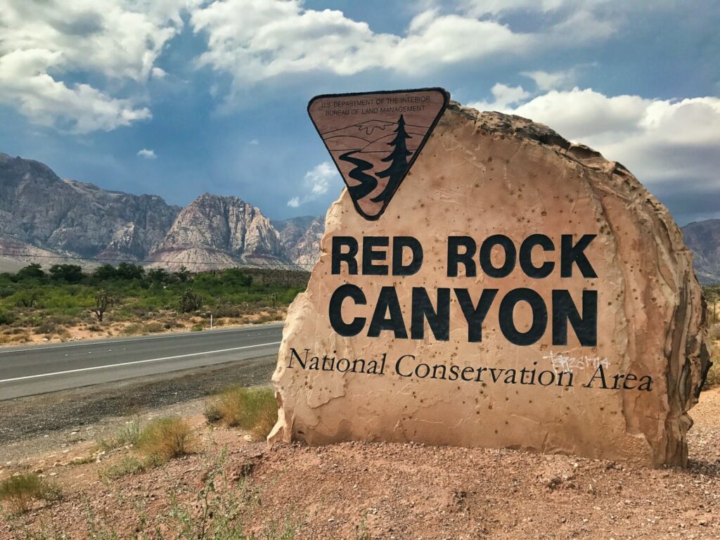 Red Rock Canyon Schild