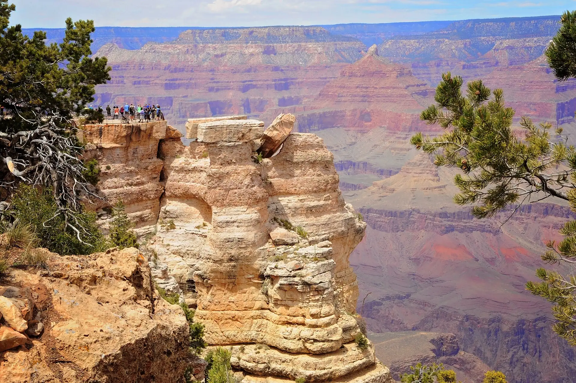 Aussicht am Mather Point im Grand Canyon