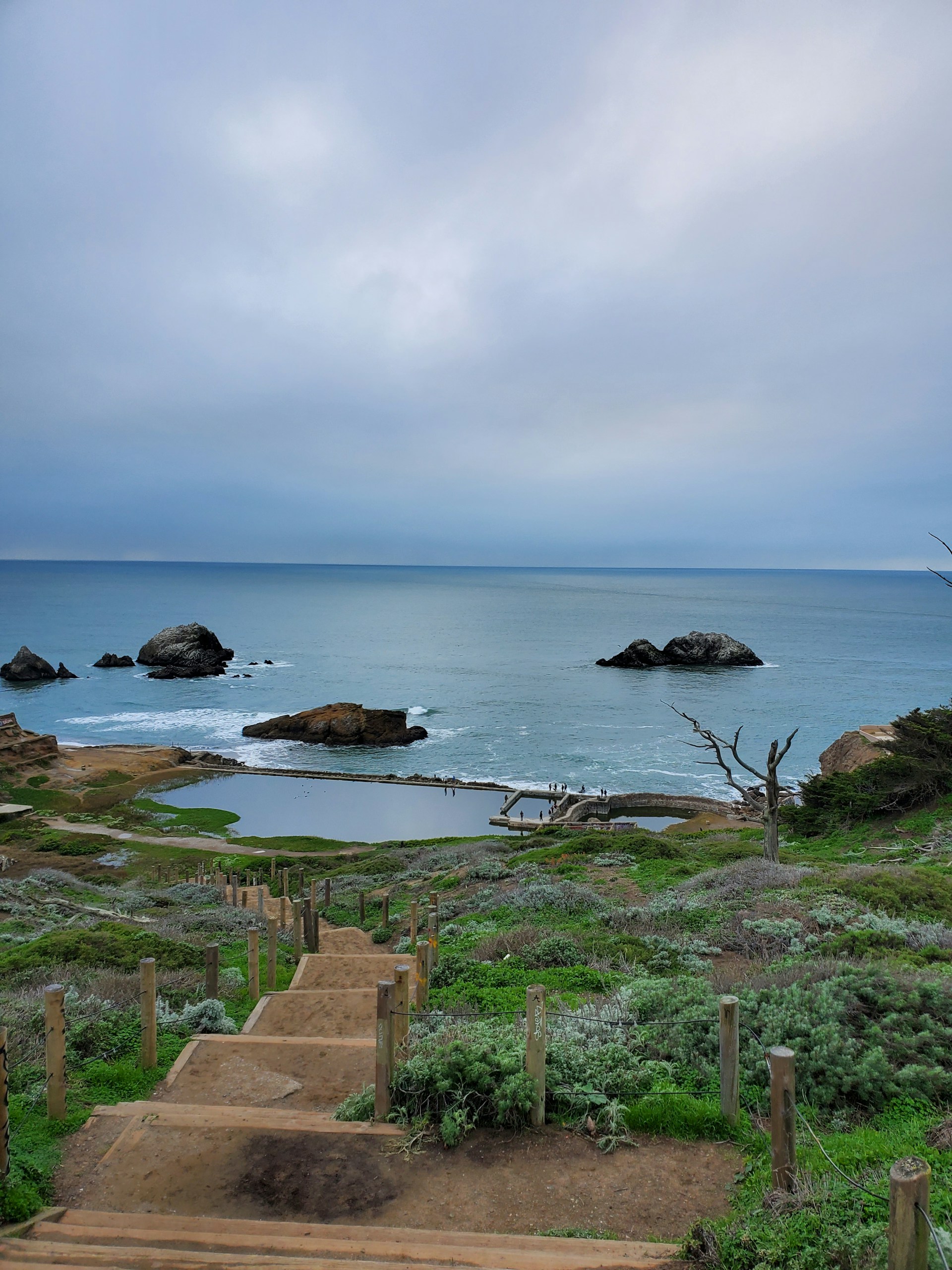 Ruinen der Sutro Baths an der Pazifikküste von San Francisco